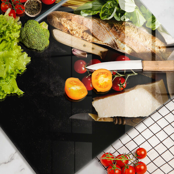 Skärbräda glas Italienska ingredienser och kryddor