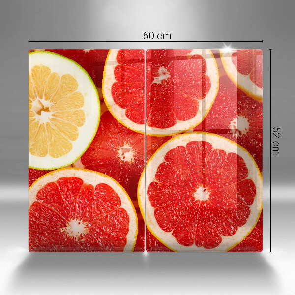 Skärbräda glas Grapefruktskivor