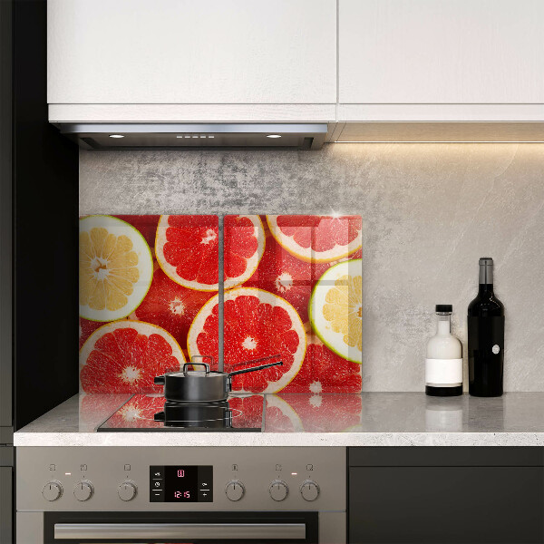 Skärbräda glas Grapefruktskivor