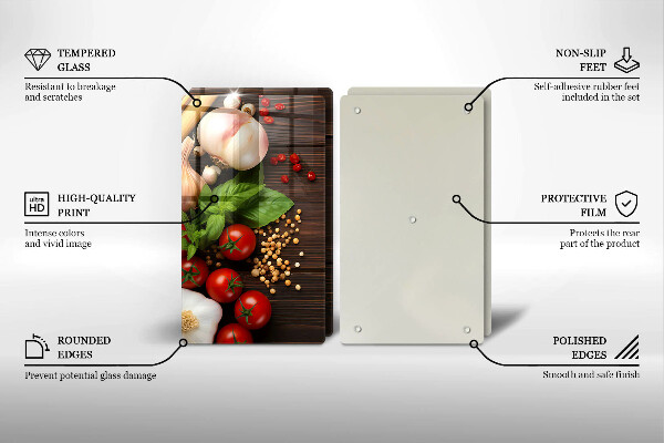 Skärbräda glas Grönsaker på bordet