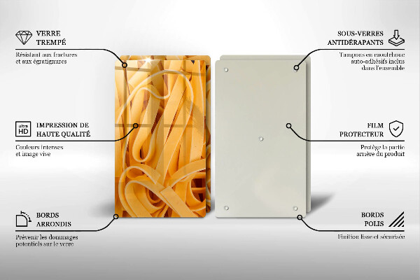 Skärbräda glas Tagliatelle Pasta