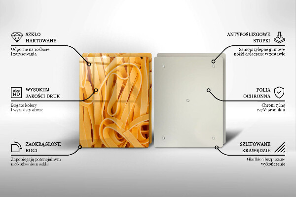 Skärbräda glas Tagliatelle Pasta