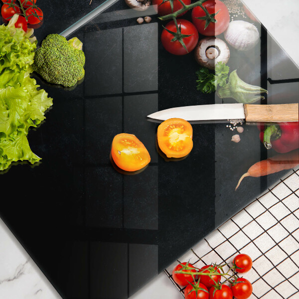 Skärbräda glas Färgglada grönsaker