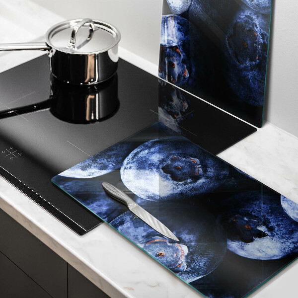 Skärbräda glas Närbild av bär