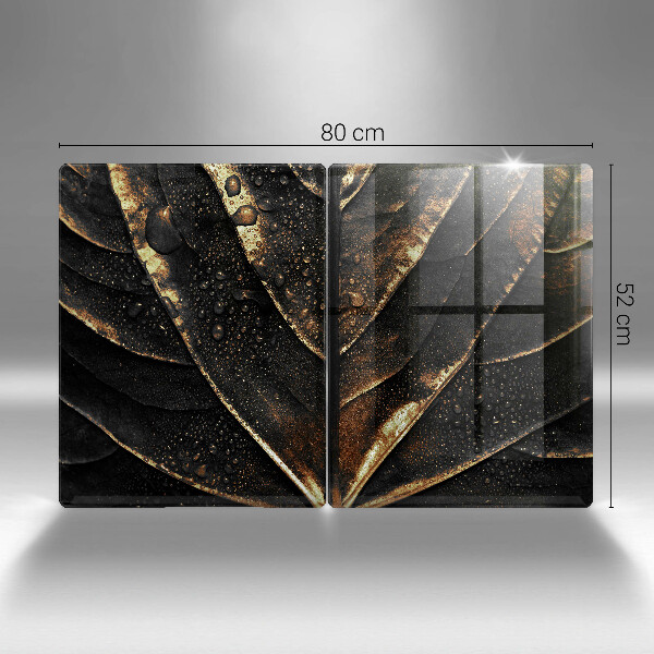 Skärbräda glas Bladguld