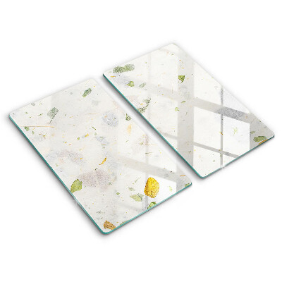 Skärbräda glas Fallande löv