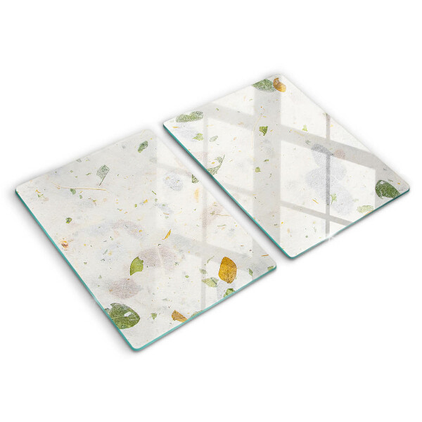 Skärbräda glas Fallande löv