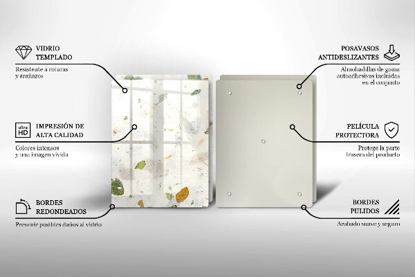 Skärbräda glas Fallande löv