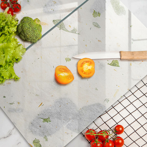 Skärbräda glas Fallande löv