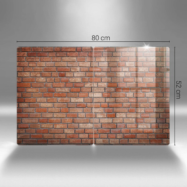 Skärbräda glas Tegelvägg