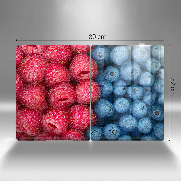 Skärbräda glas Hallon och blåbär