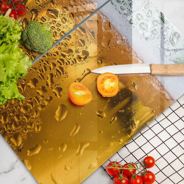 Skärbräda glas Blöt glas öl