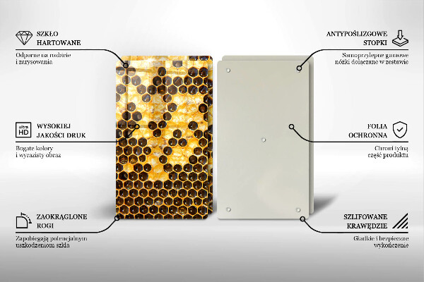 Skärbräda glas Vaxkaka
