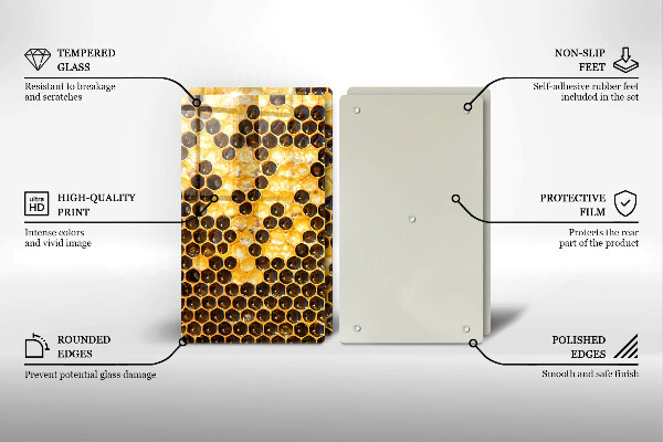 Skärbräda glas Vaxkaka