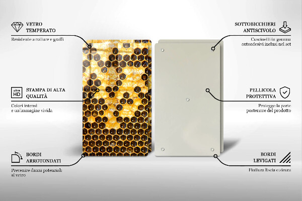 Skärbräda glas Vaxkaka