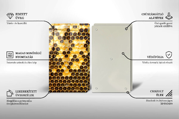 Skärbräda glas Vaxkaka