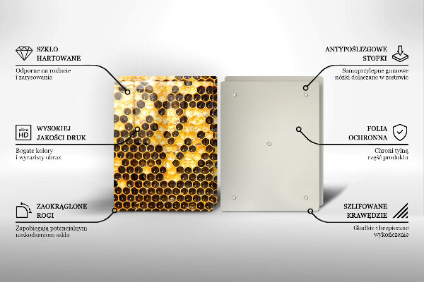 Skärbräda glas Vaxkaka