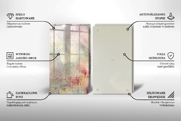 Skärbräda glas Måla textur bakgrund