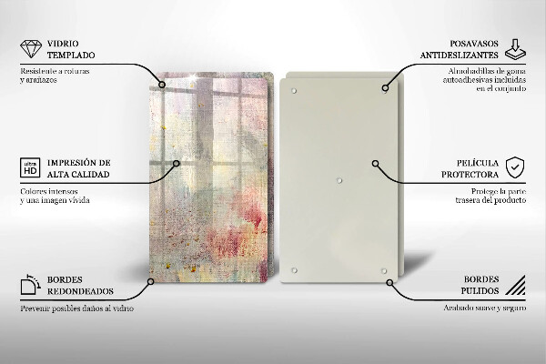 Skärbräda glas Måla textur bakgrund