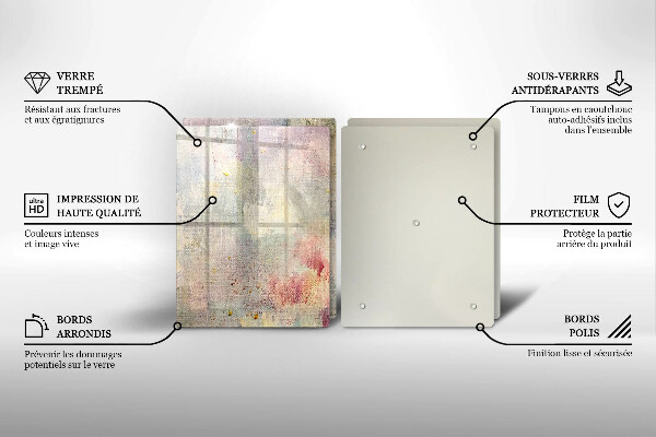 Skärbräda glas Måla textur bakgrund