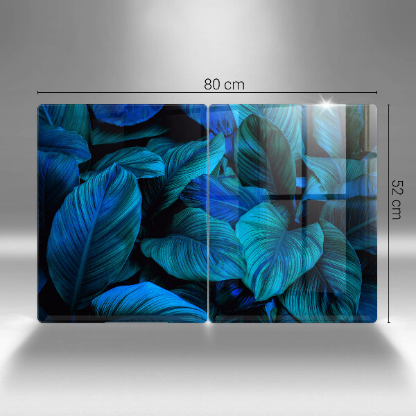 Skärbräda glas Lämnar djungelvegetation