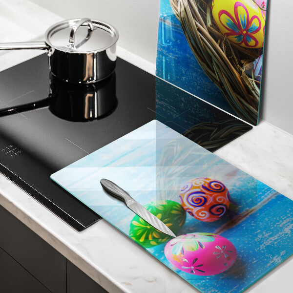 Skärbräda glas påskägg