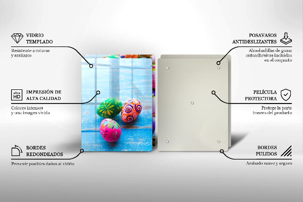 Skärbräda glas påskägg