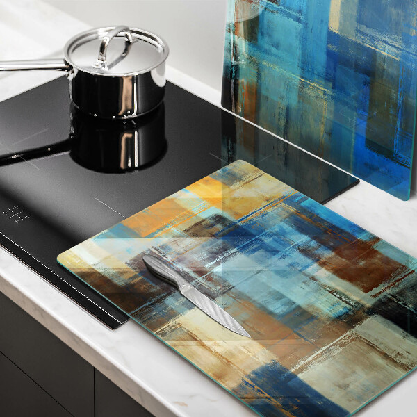 Skärbräda glas Målad bakgrund