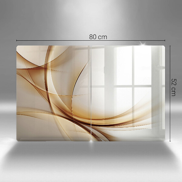 Skärbräda glas Abstraktionsformer