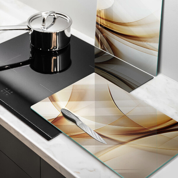 Skärbräda glas Abstraktionsformer