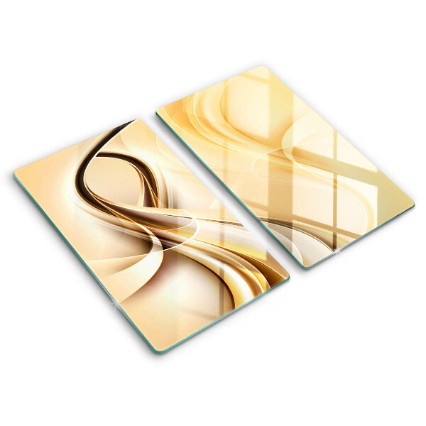 Skärbräda glas Abstrakt rök