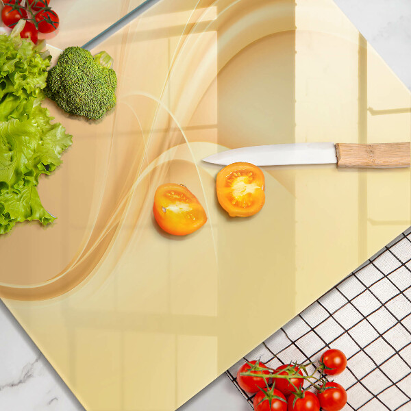 Skärbräda glas Abstrakt rök