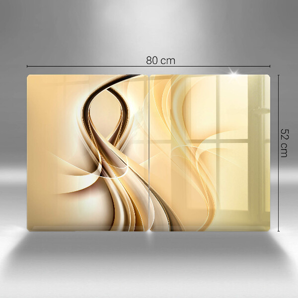 Skärbräda glas Abstrakt rök