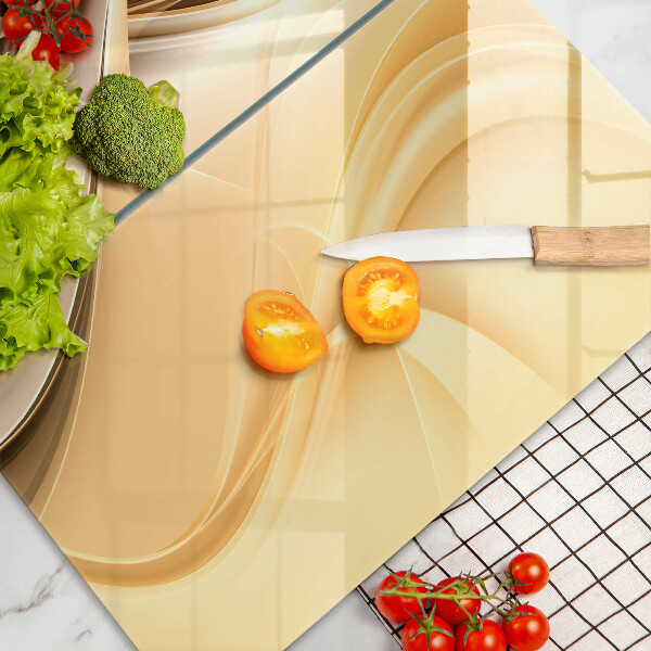 Skärbräda glas Abstrakt rök