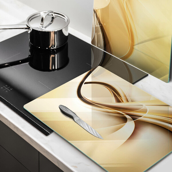 Skärbräda glas Abstrakt rök