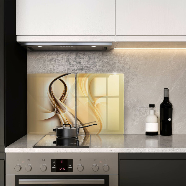 Skärbräda glas Abstrakt rök