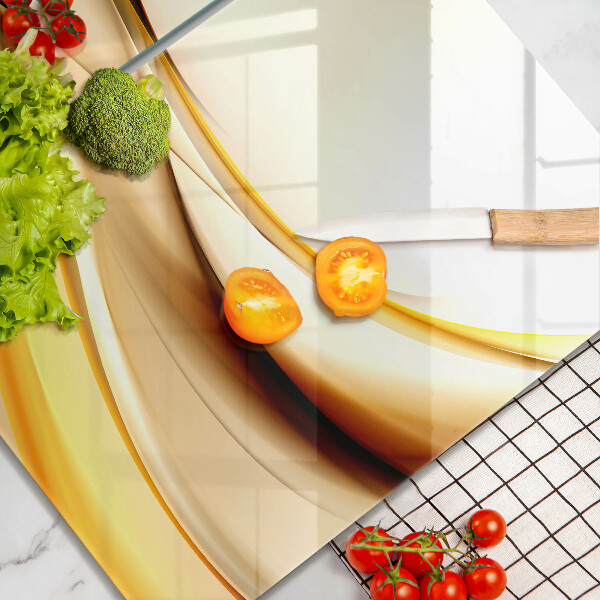 Skärbräda glas Abstrakta röklinjer