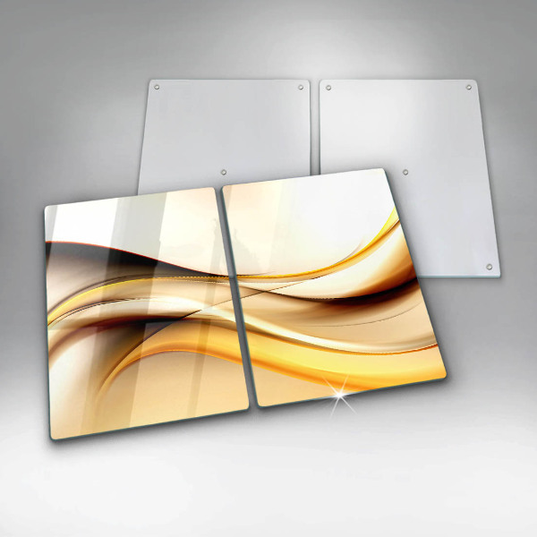 Skärbräda glas Abstrakta röklinjer