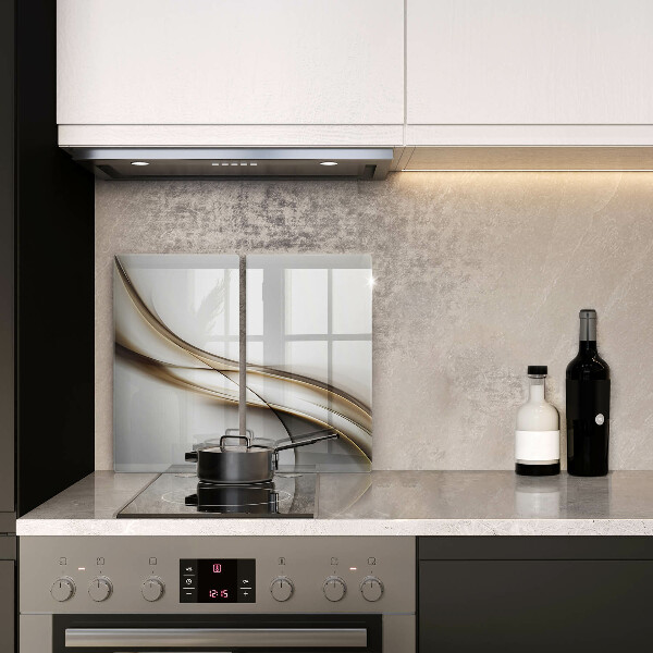 Skärbräda glas Mjuka linjer abstrakt