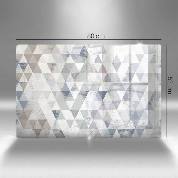 Skärbräda glas Triangelmönster