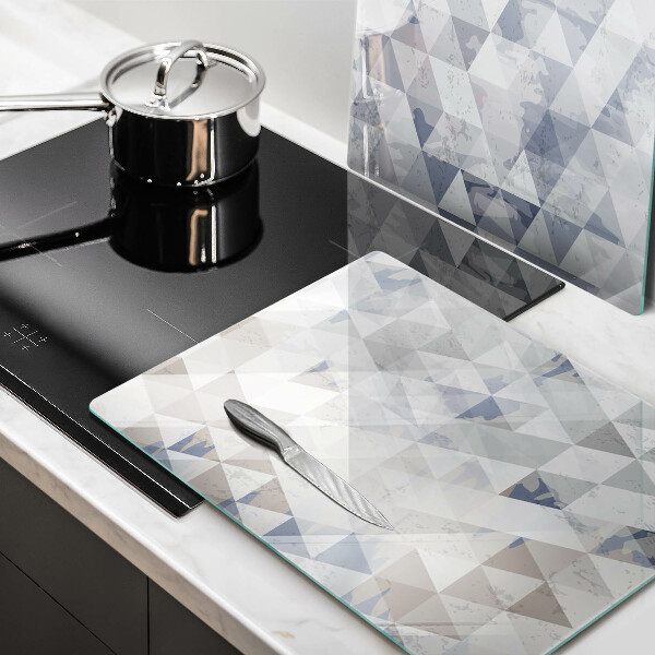 Skärbräda glas Triangelmönster