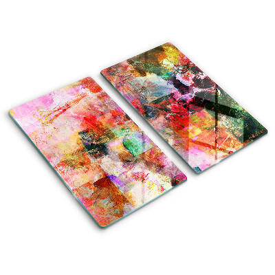 Skärbräda glas Måla abstraktion