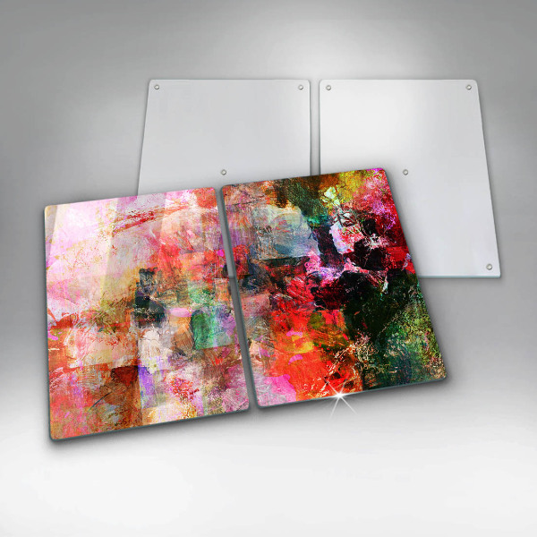 Skärbräda glas Måla abstraktion