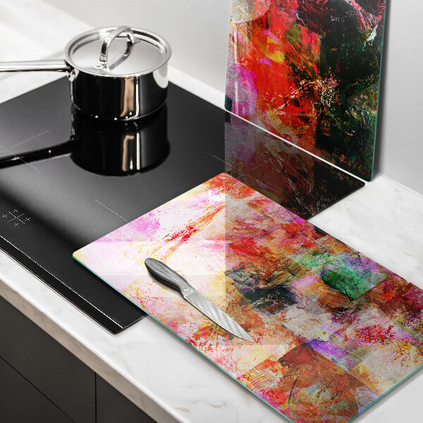 Skärbräda glas Måla abstraktion