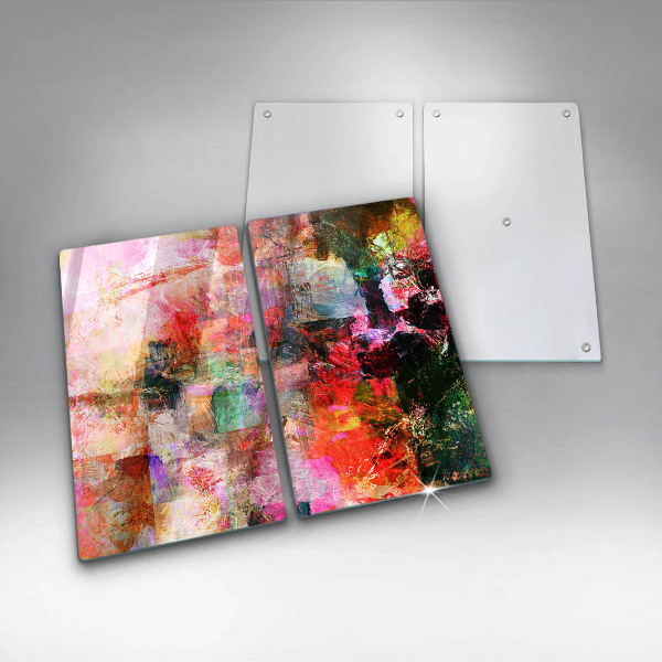 Skärbräda glas Måla abstraktion