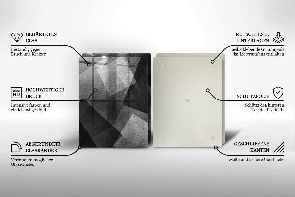 Skärbräda glas Geometrisk abstraktion