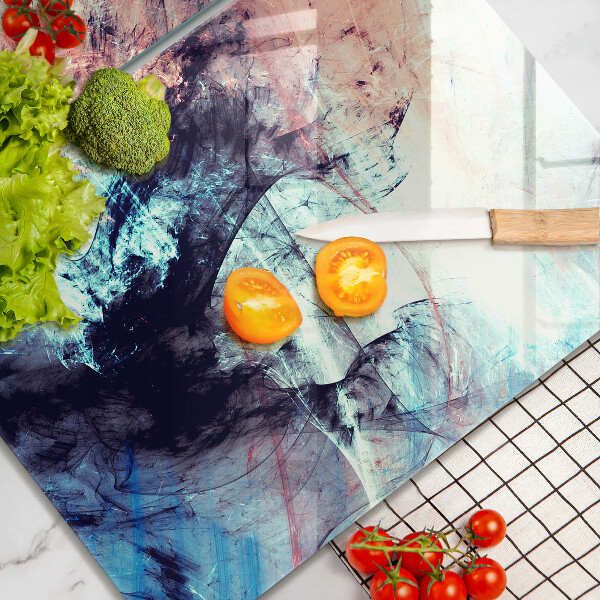 Skärbräda glas Målad abstraktion