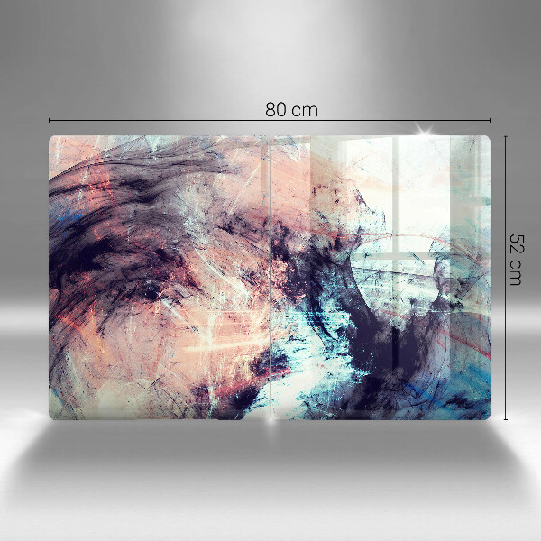 Skärbräda glas Målad abstraktion