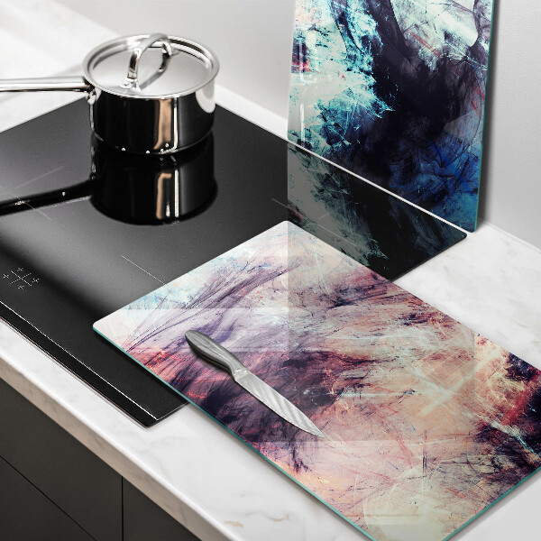 Skärbräda glas Målad abstraktion