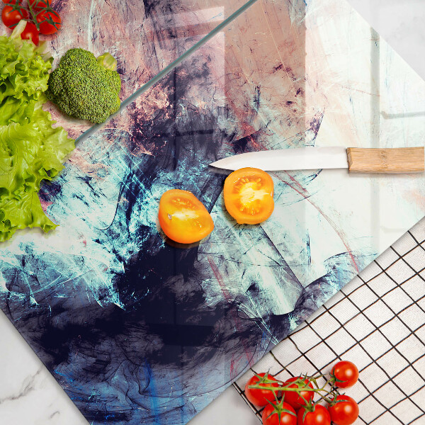 Skärbräda glas Målad abstraktion